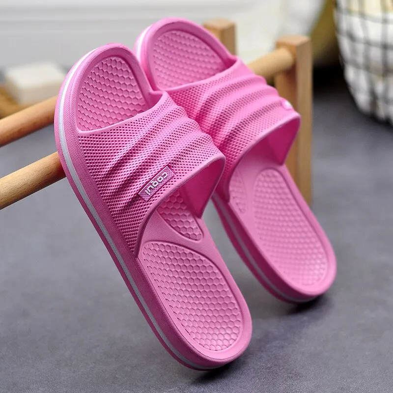 Summer Slippers for Women Massage Unisex Indoor Slippers Non-Slip Household Bathroom Sandals Eva Fashion Female Shoes Slides