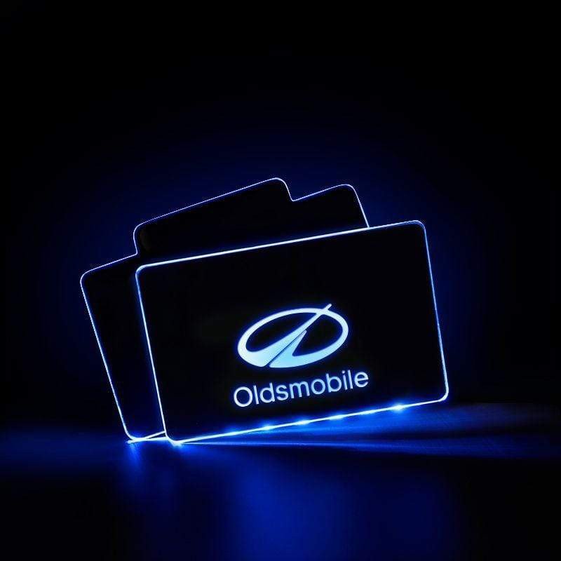 Oldsmobile Acrylic LED Car Floor Mat For Oldsmobile Atmosphere Light With RF Remote Control Car Interior Light Decoration voiturehub dxncar