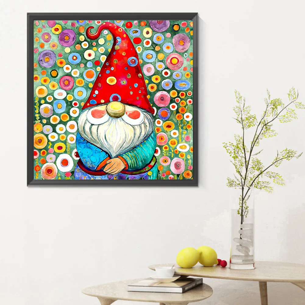 Diamond Painting - Full Round Drill - Garden Gnome(Canvas|30*30cm)
