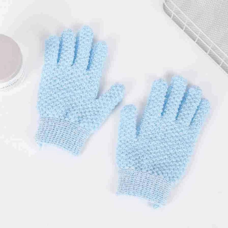 Minimalist Solid Color Nylon Bath Gloves
