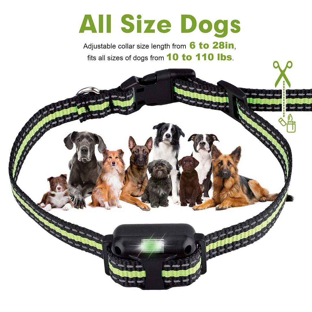 Dog Training Collars, Dog Shock Collar with Remote 880yards, 3 Modes Beep Vibration Shock, IPX7 Waterproof, LED Light, USB Charging, Perfect for Training Small Medium Large Dogs