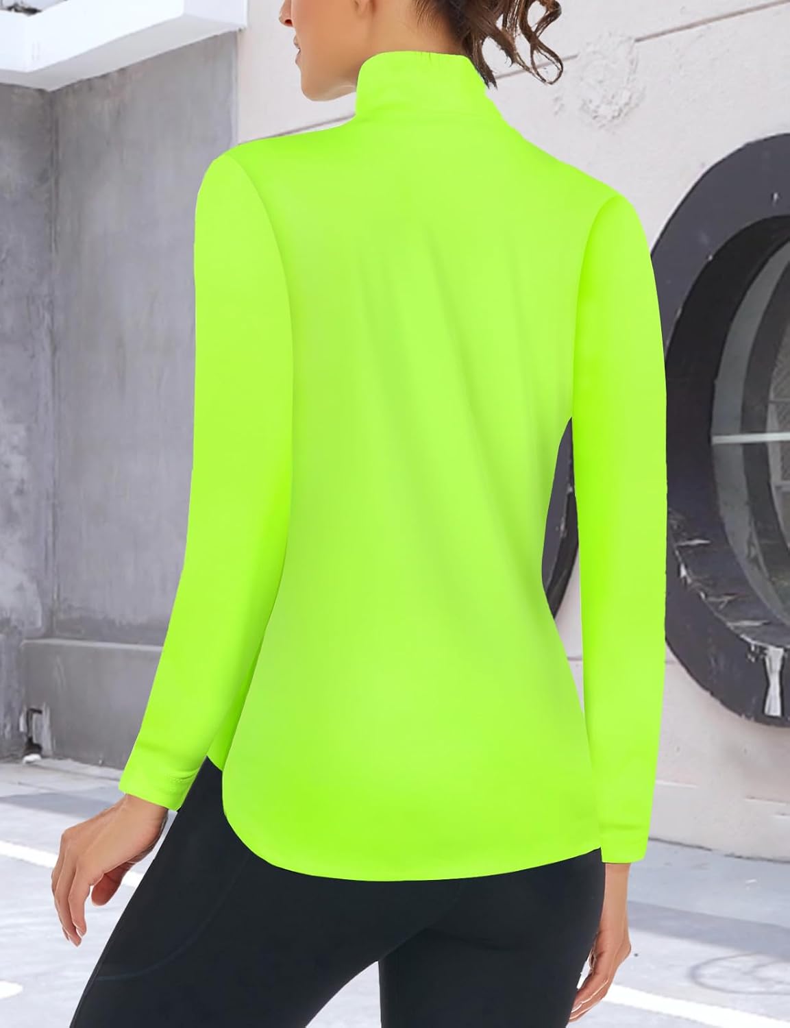 Women's Long Sleeve Golf Tennis Polo Shirts UPF50+ Half Zip Dry Fit Workout Tops Athletic Shirt