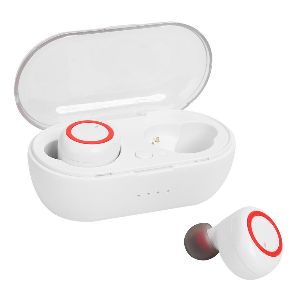 

TWS Wireless Bluetooth Earphones Stereo In-ear Headset with Charging Case, White, 501 Original