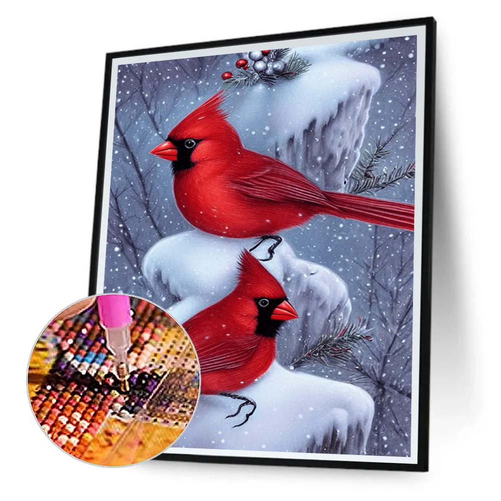 Diamond Painting - Full Round Drill - Cardinal(Canvas Size|30*40cm)