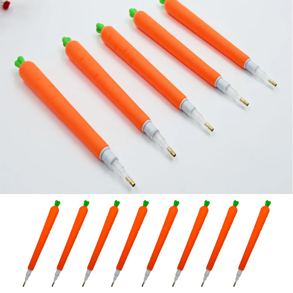 Carrot Shape Diamond Painting Pen 5D Diamond Painting Tools Cute for Kids Adults
