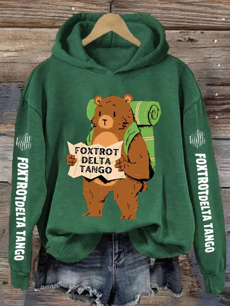 Women's Foxtrot Delta Tango Printed Sweatshirt