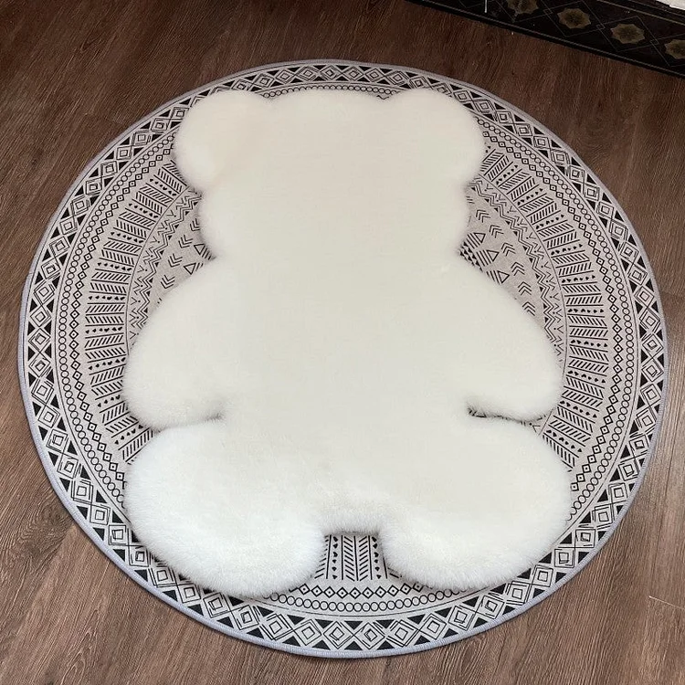 Cute Bear Plush Carpet