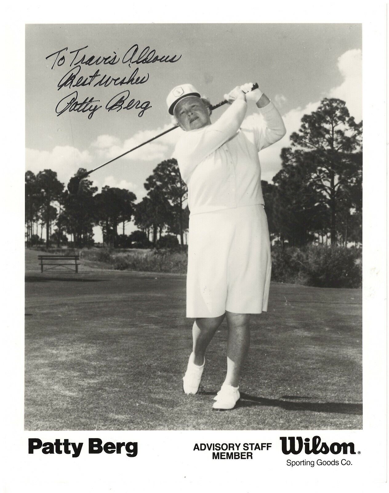 PATTY BERG LPGA TOUR ALL TIME MAJORS WINNER RARE SIGNED Photo Poster painting