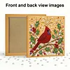 (25x25cm)DIY Pearl Painting Xmas Framed Handmade Pearl Material Art Kit Living Room Decor
