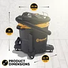 Vacmaster Professional - Wet/Dry Vac, 16 Gallon, Beast Series, 6.5 HP 2-1/2" Hose (VJH1612PF0201), Black