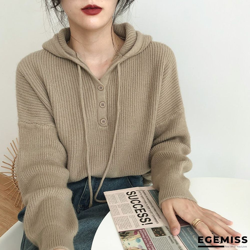 Candy-colored Loose Lazy Hoodie Worn Outside The Wind | EGEMISS