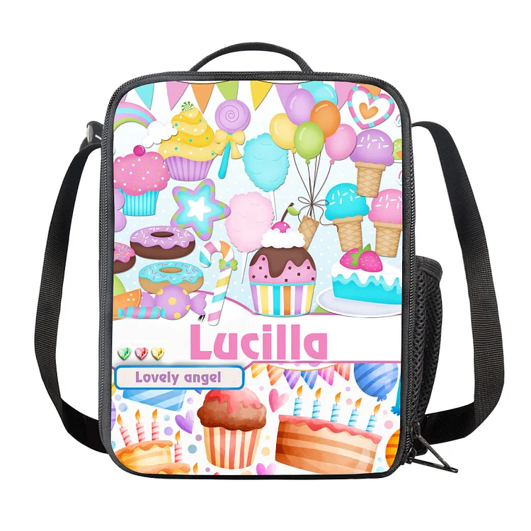Personalized Bento Bag Name Backpack, Customized Travel Bag Lunch Bag Back To School Gift For Kids