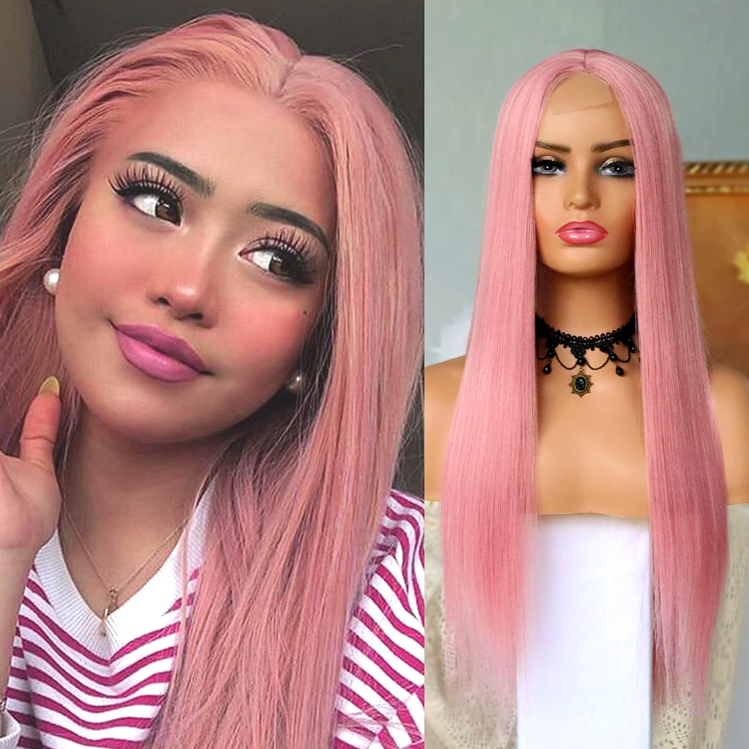 Jewtribute Hair®|Synthetic Wig Dark Pink Wigs