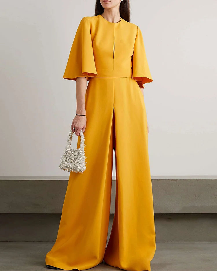 Cutout cady jumpsuit 