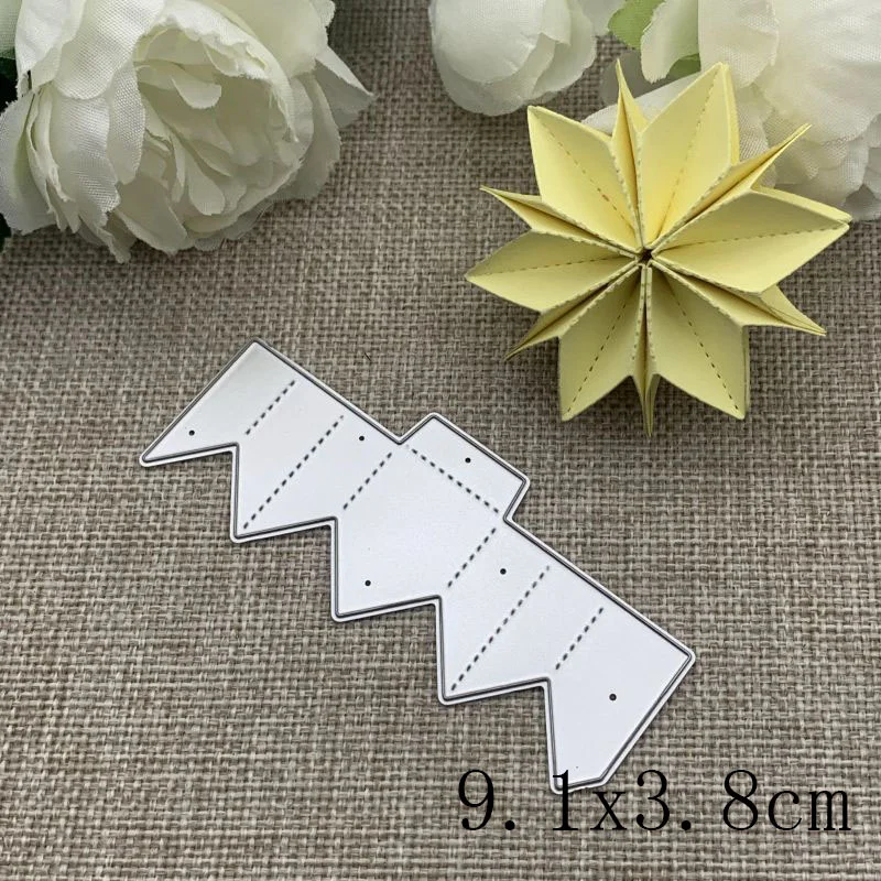 Athvotar Folded Flower Metal Cutting Dies Stencils For DIY Scrapbooking Decorative Embossing Handcraft Die Cutting Template Mold