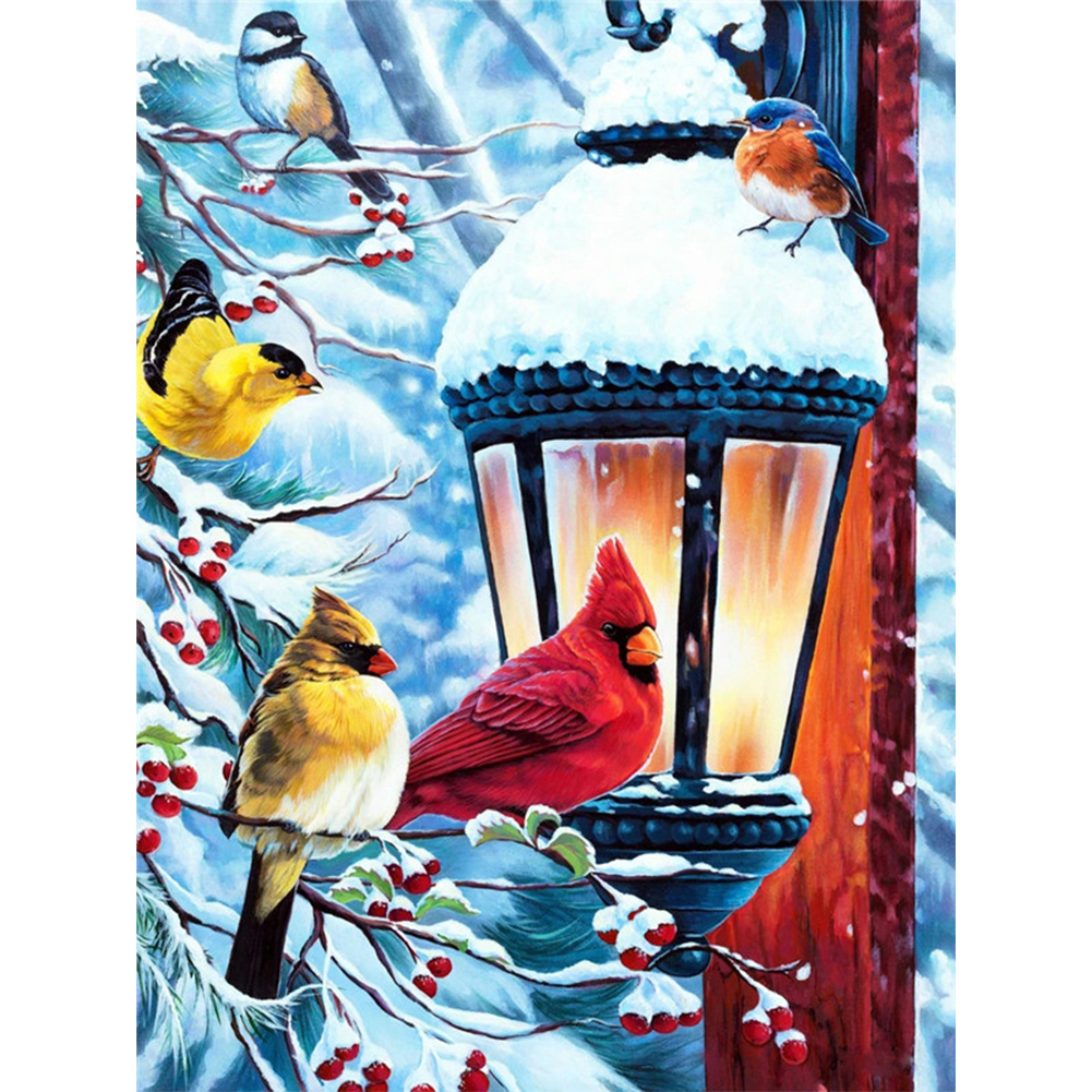 

Snowy Bird - Round Drill Diamond Painting - 30*40CM, 501 Original