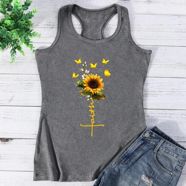 Faith Sunflower Vest Top