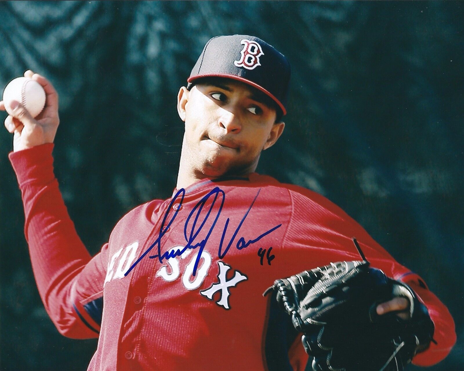 Autographed ANTHONY VARVARO Boston Red Sox 8x10 Photo Poster painting w/COA