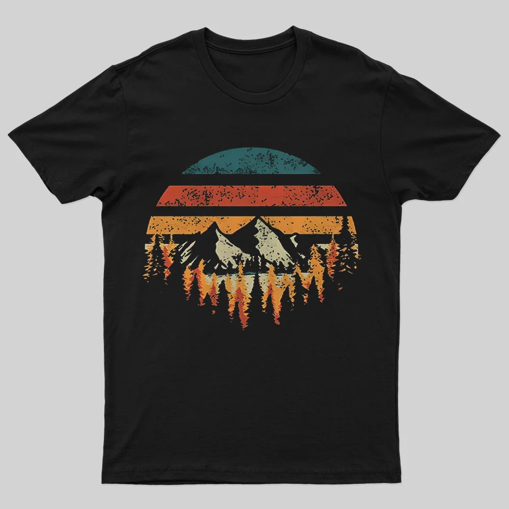 Forests And Mountains Printed Men's T-shirt