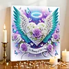 Framed Diamond Painting - Special Shaped - Rose Wing (25x25cm)