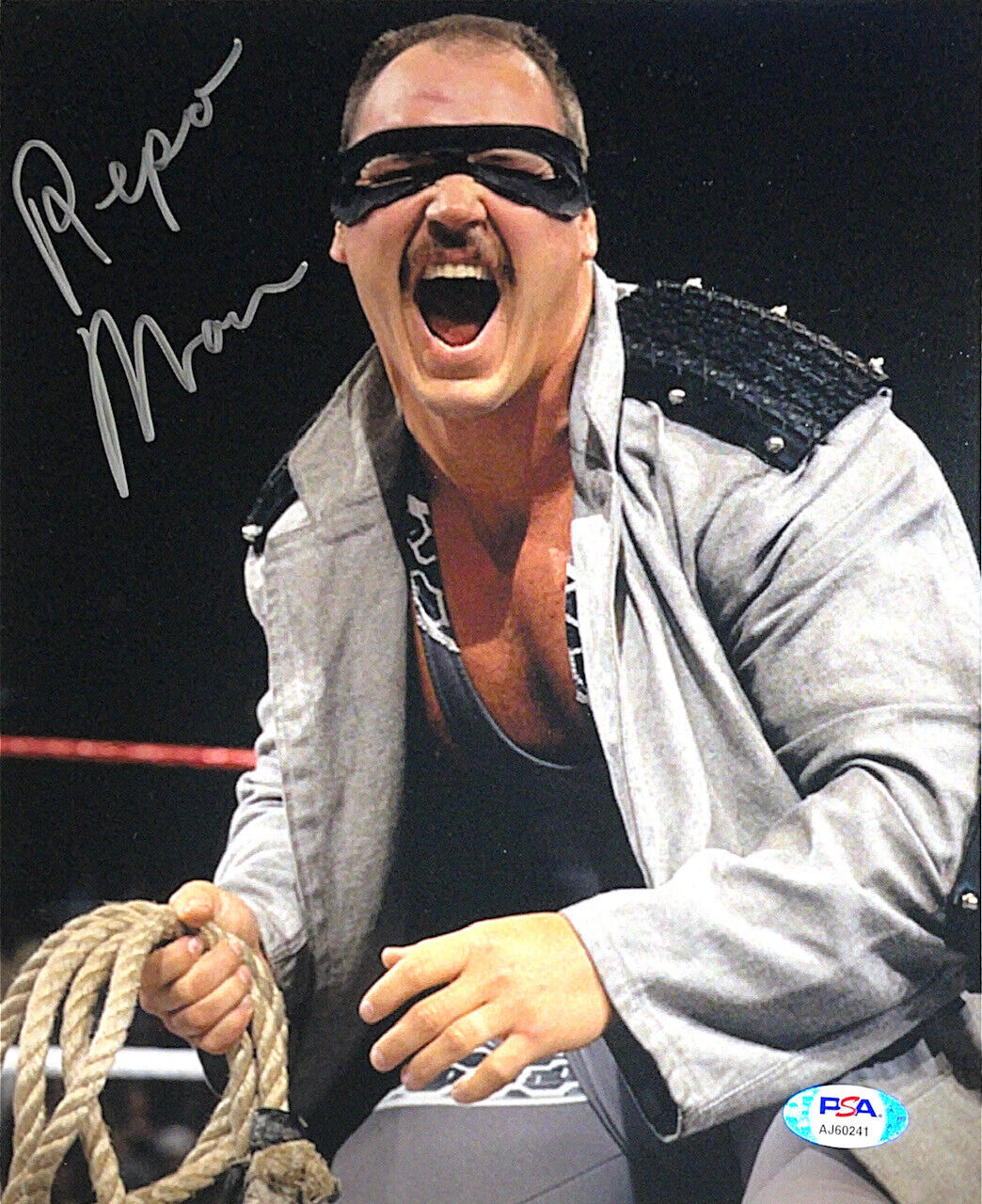 WWE REPO MAN HAND SIGNED AUTOGRAPHED 8X10 WRESTLING Photo Poster painting WITH PSA DNA COA