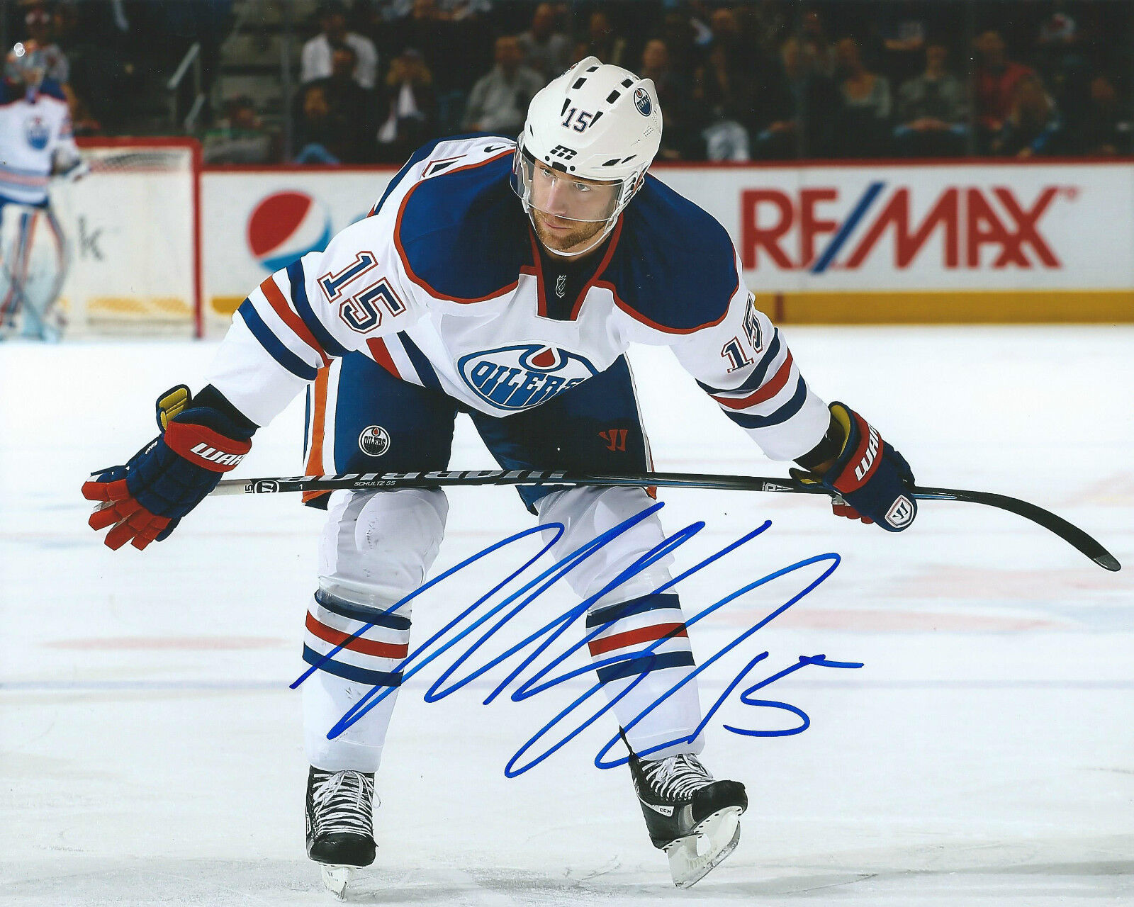 **GFA Edmonton Oilers *NICK SCHULTZ* Signed 8x10 Photo Poster painting N4 COA**