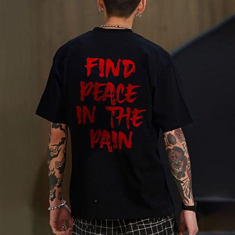 Find Peace In The Pain Men's Trend T-shirt -  