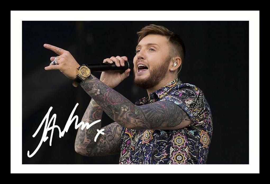 James Arthur Autograph Signed & Framed Photo Poster painting 4