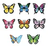 8Pcs Diamond Painting Colorful Butterfly Fridge Magnet for DIY Art Crafts