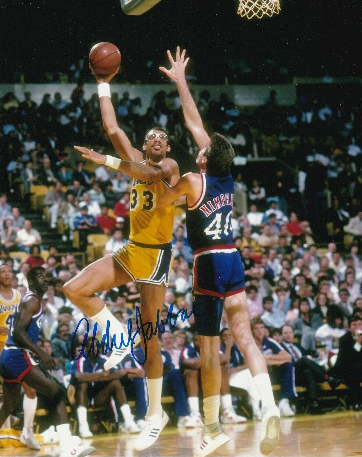 Kareem Abdul-Jabbar Autographed Signed 8x10 Photo Poster painting ( HOF Lakers ) REPRINT