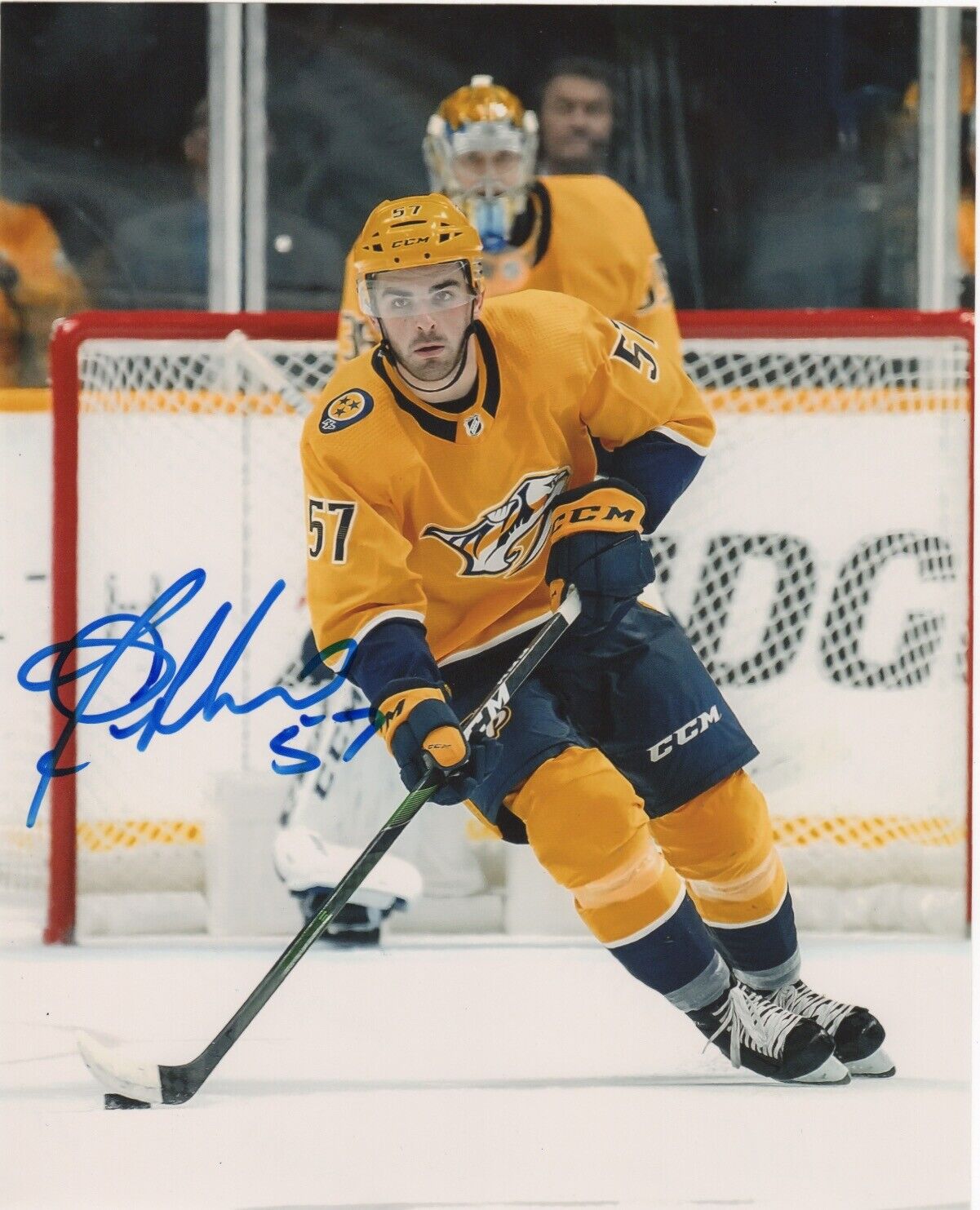 Nashville Predators Dante Fabbro Signed Autographed 8x10 NHL Photo Poster painting COA H