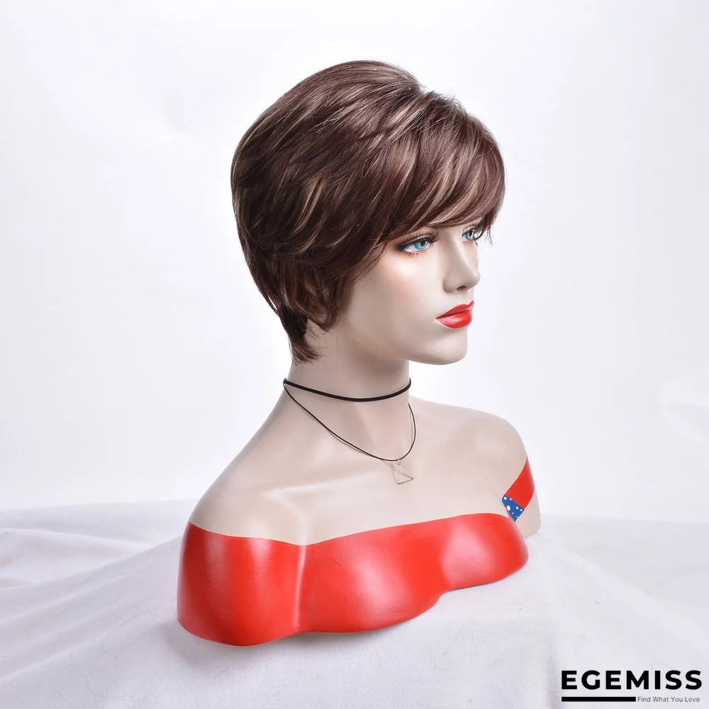 European and American Short Straight Wig Headgear | EGEMISS