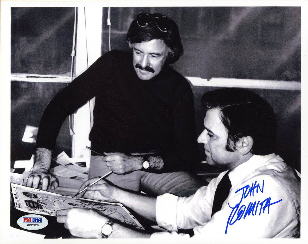 John Romita Sr. SIGNED 8x10 Photo Poster painting Amazing Spider Man Artist PSA/DNA AUTOGRAPHED