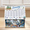 5D / DIY Kalender Kristallmalerei Schreibtisch Kalender Kit Heimdekorationen (Eule)
