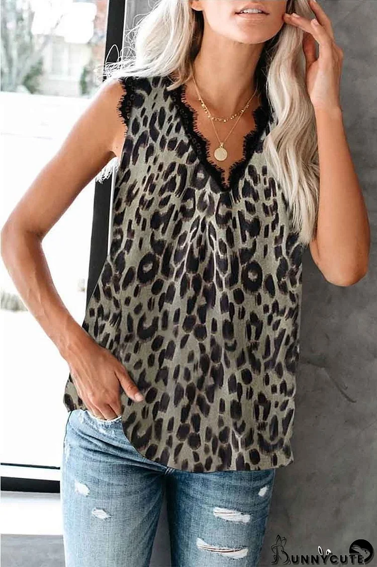 Loose Lace V-neck Vest Top