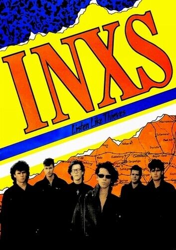 INXS POSTER - LISTEN LIKE THIEVES PROMO - Photo Poster painting INSERT PRINT -  POST