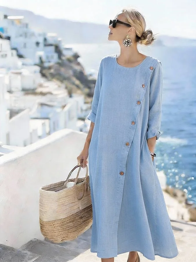 Women's Casual Solid Color Dress