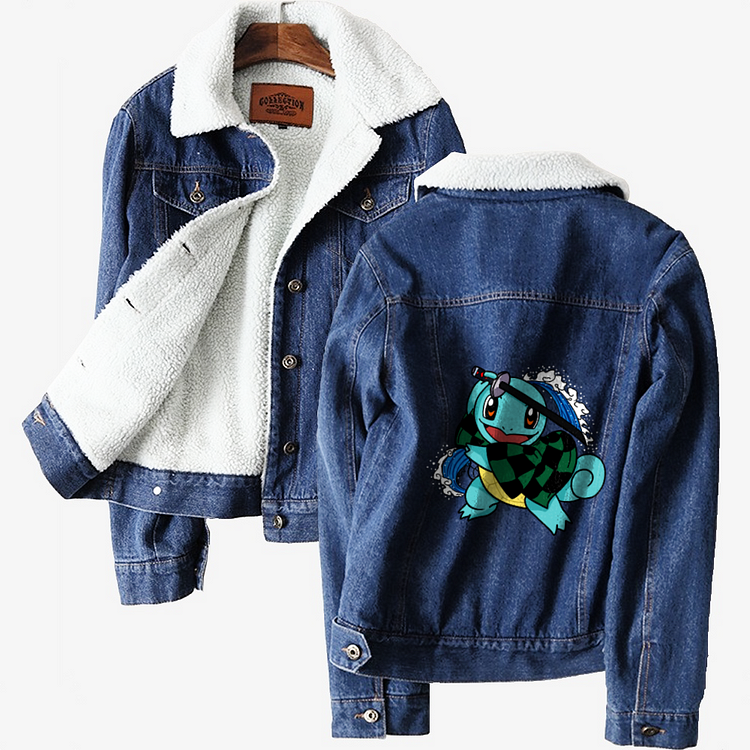 Water Breathing Squirtle, Pokemon Classic Lined Denim Jacket