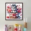 【Limited Stock Sale】Full Embroidery Cotton 11CT Print Rose Pterosaur in Basket Cross Stitch 45x45cm tapestrymarket