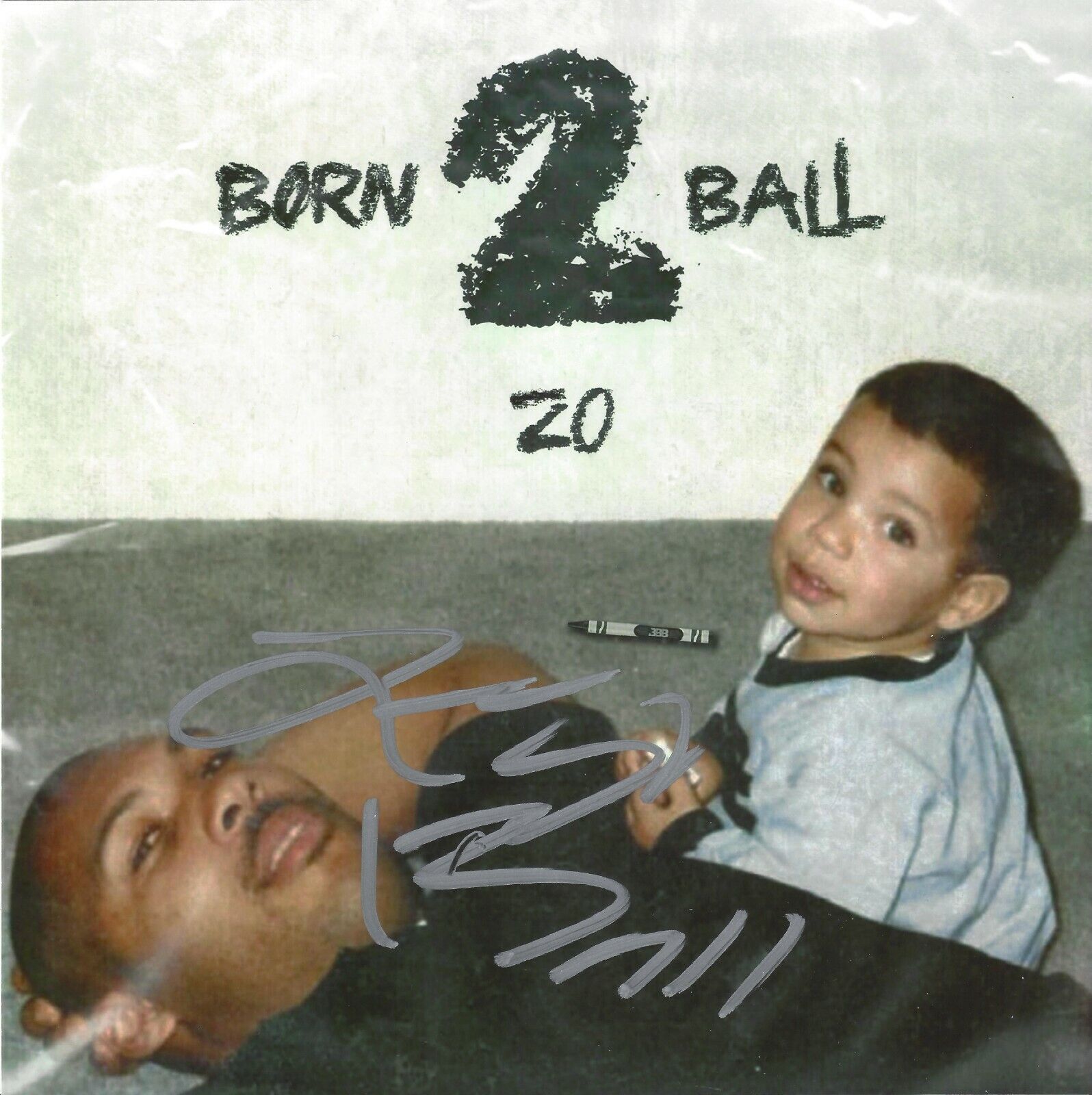 Lonzo Ball Autographed 8x8 Lakers Born 2 Ball LavarA393