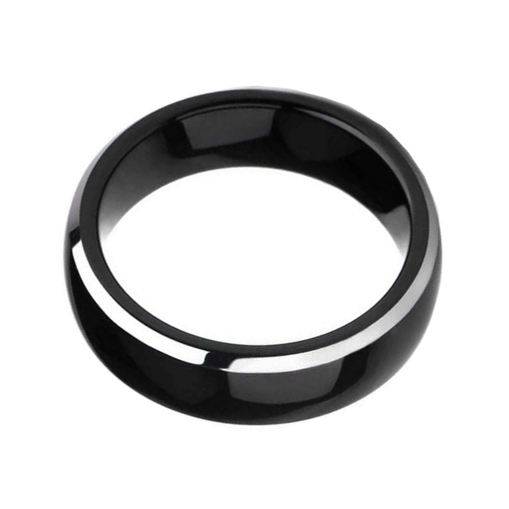 6MM Black High Polished Classy Domed Tungsten Carbide Couple Ring Wedding Band