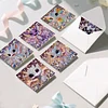 6PCS Diamond Painting Dinosaur Greeting Cards Postcards with Envelopes