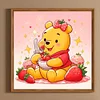 Diamond Painting -5D Full Round Drill Bear Strawberry