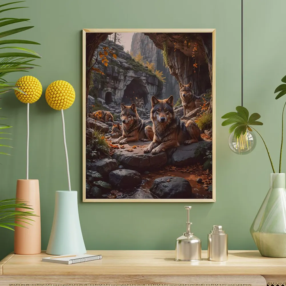 Diamond Painting - Full Round Drill - Wolf(Canvas|40*50cm)