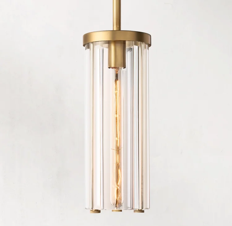 Saviles Cylindrical Pendant Light 14"H Vjlight