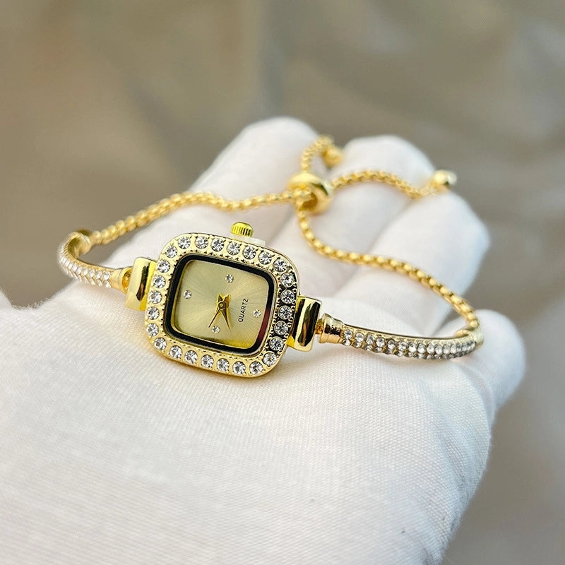 Elegant Lady Solid Color Jewelry Buckle Quartz Women’s Watches