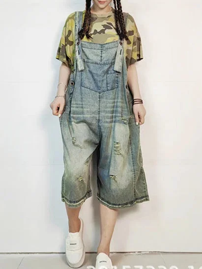 Women Half Sleeve V-neck Solid Color Dress