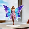 2pcs Diamond Painting Butterfly Fairy Pendant Home Wall Decoration Crafts