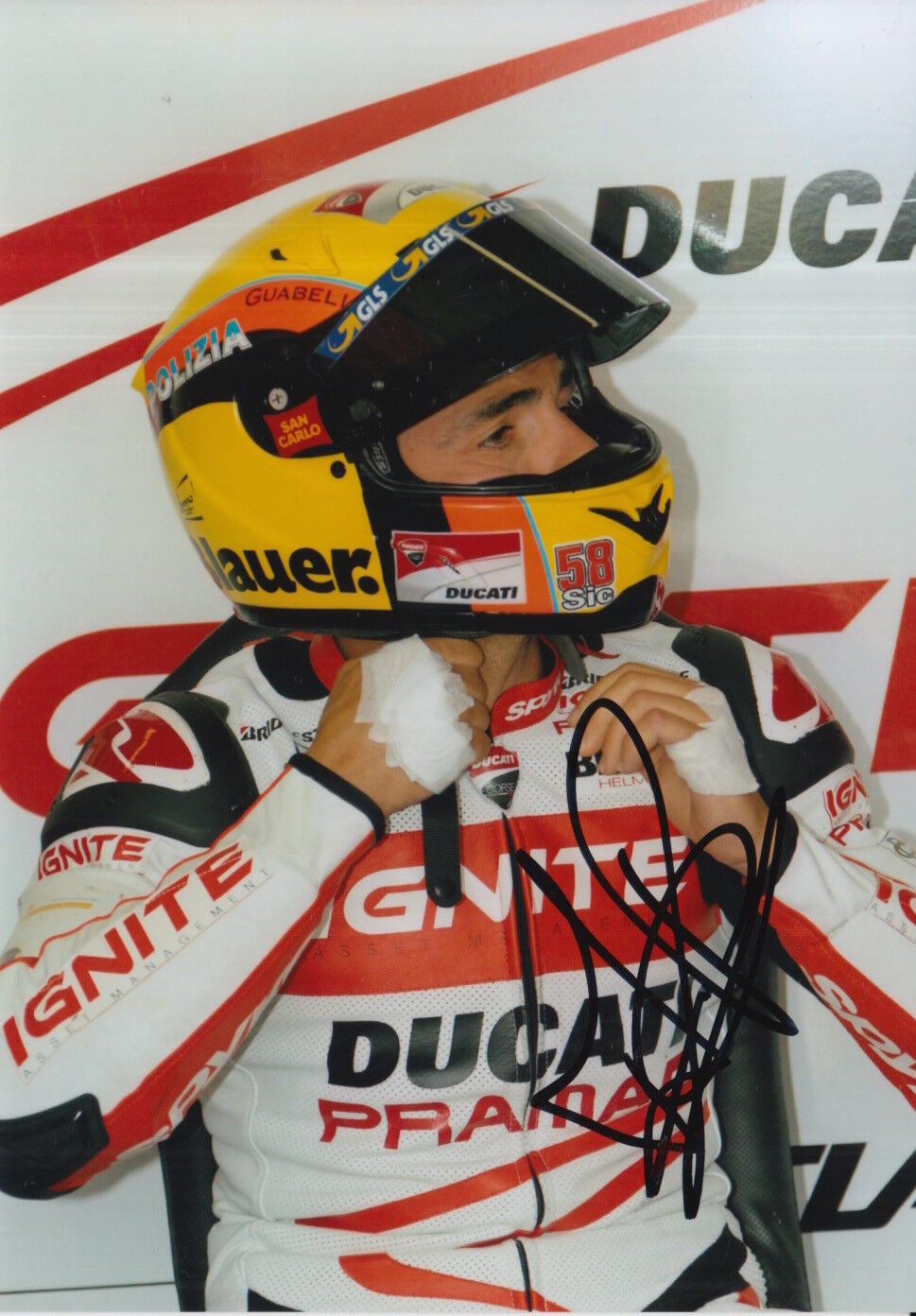 Michele Pirro Hand Signed 7x5 Photo Poster painting Ducati MotoGP 6.