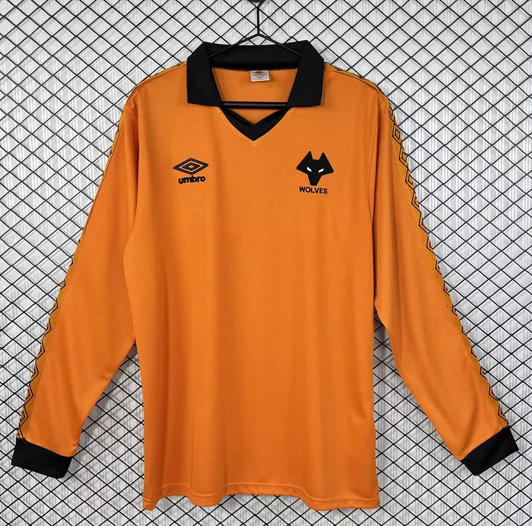 Wolves 1980/81 Retro Home Long-Sleeves Football Jersey